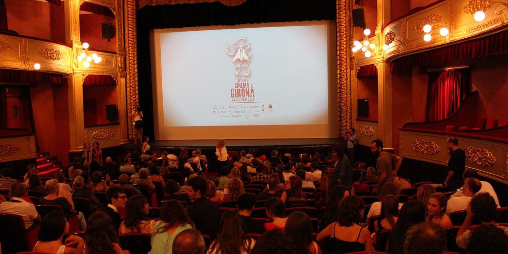 Korean cinema audience watching movie in theater