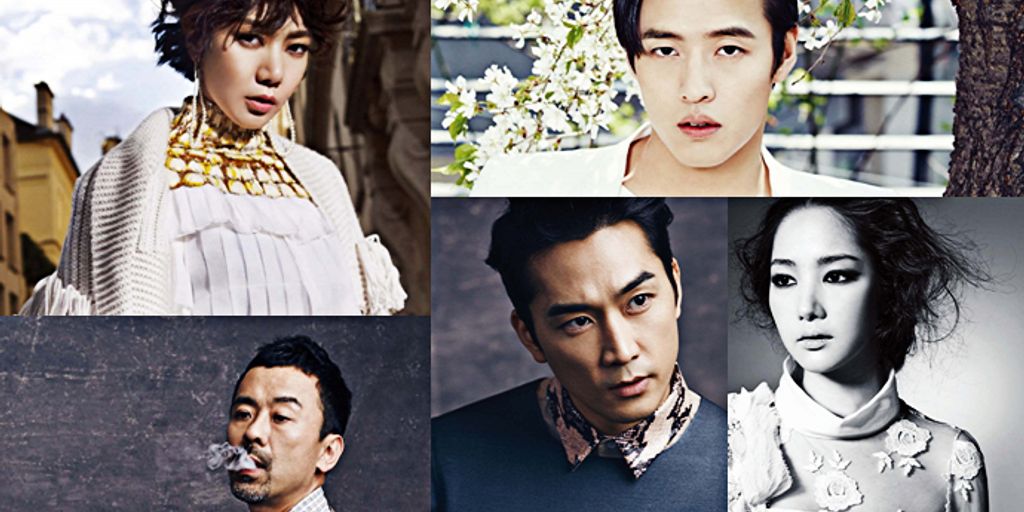 Korean celebrities on stage and in film settings